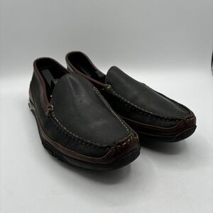 Allen Edmonds Boulder Weekend Loafers Men's Size 12 D Leather Black Brown 71801